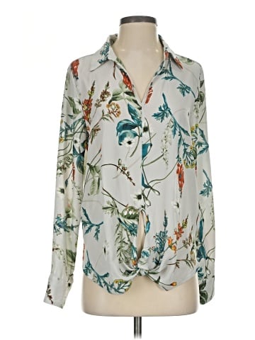 Karen Kane Long Sleeve Blouse (view 1)