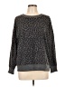 Splendid Animal Print Gray Pullover Sweater Size L - photo 1