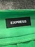 Express 100% Polyester Solid Green Shorts Size 10 - photo 3
