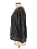 Splendid Animal Print Gray Pullover Sweater Size L - photo 5