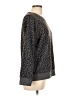 Splendid Animal Print Gray Pullover Sweater Size L - photo 4