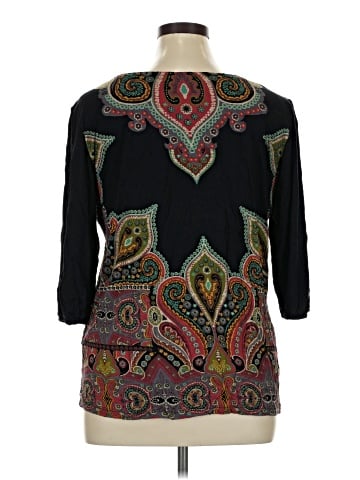 Cha Cha Vente 3/4 Sleeve Blouse (view 2)