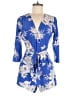 Yumi Kim 100% Silk Print Blue Romper Size XS - photo 1