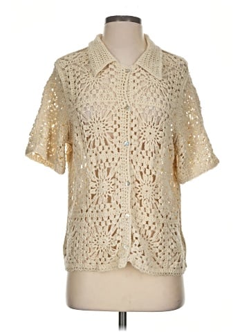 Ultra Pink Short Sleeve Blouse (view 1)