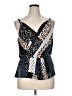 CAbi 100% Polyester Blue Sleeveless Blouse Size 16 - photo 1