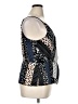 CAbi 100% Polyester Blue Sleeveless Blouse Size 16 - photo 4