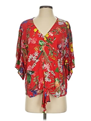 Karen Kane Short Sleeve Blouse (view 1)