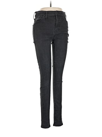 Madewell Tall 9" High-Rise Skinny Jeans in Black Frost (view 1)