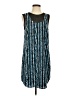 DKNY 100% Polyester Graphic Blue Cocktail Dress Size S - photo 1