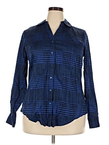 Lane Bryant Long Sleeve Button-Down Shirt (view 1)
