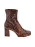 Dolce Vita Snake Print Black Brown Ankle Boots Size 10 - photo 1