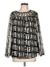 Coldwater Creek 100% Polyester Black Long Sleeve Blouse Size 10 - photo 1