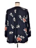 Fun2Fun 100% Polyester Blue 3/4 Sleeve Blouse Size 2X - photo 2