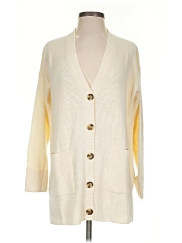 Madewell Asherton Waffle Cardigan Sweater (view 1)