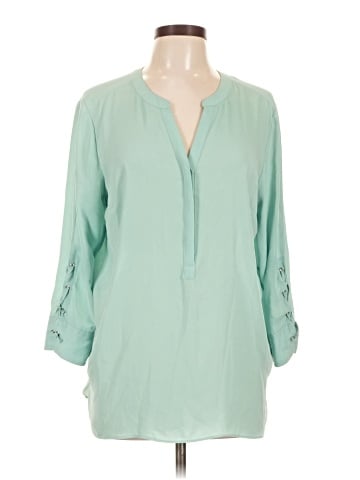 JM Collection 3/4 Sleeve Blouse (view 1)