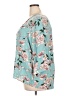 Fun2Fun 100% Rayon Floral Teal 3/4 Sleeve Blouse Size 2X - photo 5