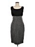 Sparrow 100% Polyester Houndstooth Gray Cocktail Dress Size M - photo 1