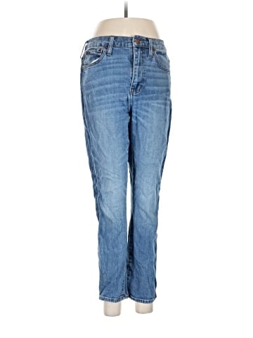 Madewell High-Rise Slim Boyjean: Two-Tone Tuxedo Stripe Edition (view 1)
