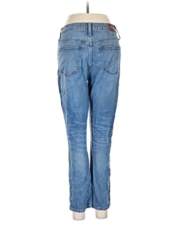 Madewell High-Rise Slim Boyjean: Two-Tone Tuxedo Stripe Edition (view 2)
