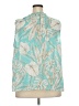 Talbots 100% Cotton Teal Sleeveless Blouse Size 3X - photo 2