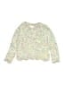 Design History 100% Polyester Tweed Yellow Pullover Sweater Size 4 - photo 1