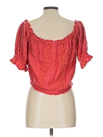 American Eagle Outfitters Short Sleeve Blouse (view 2)