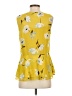 CAbi 100% Polyester Yellow Sleeveless Blouse Size S - photo 2