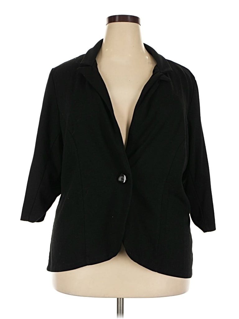 Pre-owned Style & Co Blazer Jacket In Black