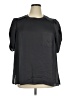 DR2 100% Recycled Polyester Black Short Sleeve Blouse Size 1X - photo 1