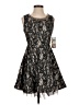 Ruby Rox 100% Polyester Paisley Black Cocktail Dress Size 3 - photo 1