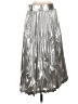 BCBGMAXAZRIA Metallic Silver Formal Skirt Size 4 - photo 1