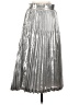 BCBGMAXAZRIA Metallic Silver Formal Skirt Size 4 - photo 2