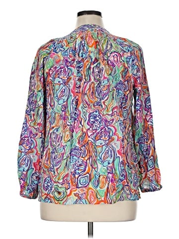 Lilly Pulitzer 3/4 Sleeve Silk Top (view 2)