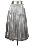 BCBGMAXAZRIA Metallic Silver Formal Skirt Size 2 - photo 2