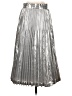 BCBGMAXAZRIA Metallic Silver Formal Skirt Size 4 - photo 2