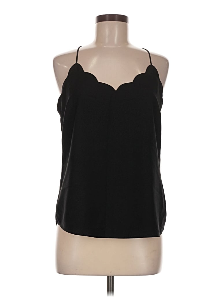 Pre-owned J. By J.crew Sleeveless Top Black V-neck Tops