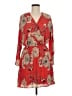 Express 100% Polyester Paisley Red Casual Dress Size M - photo 1