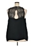Ann Taylor LOFT 100% Polyester Black Sleeveless Blouse Size 22 - photo 2
