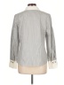 Alfani Chevron-herringbone Gray Long Sleeve Blouse Size 12 - photo 2