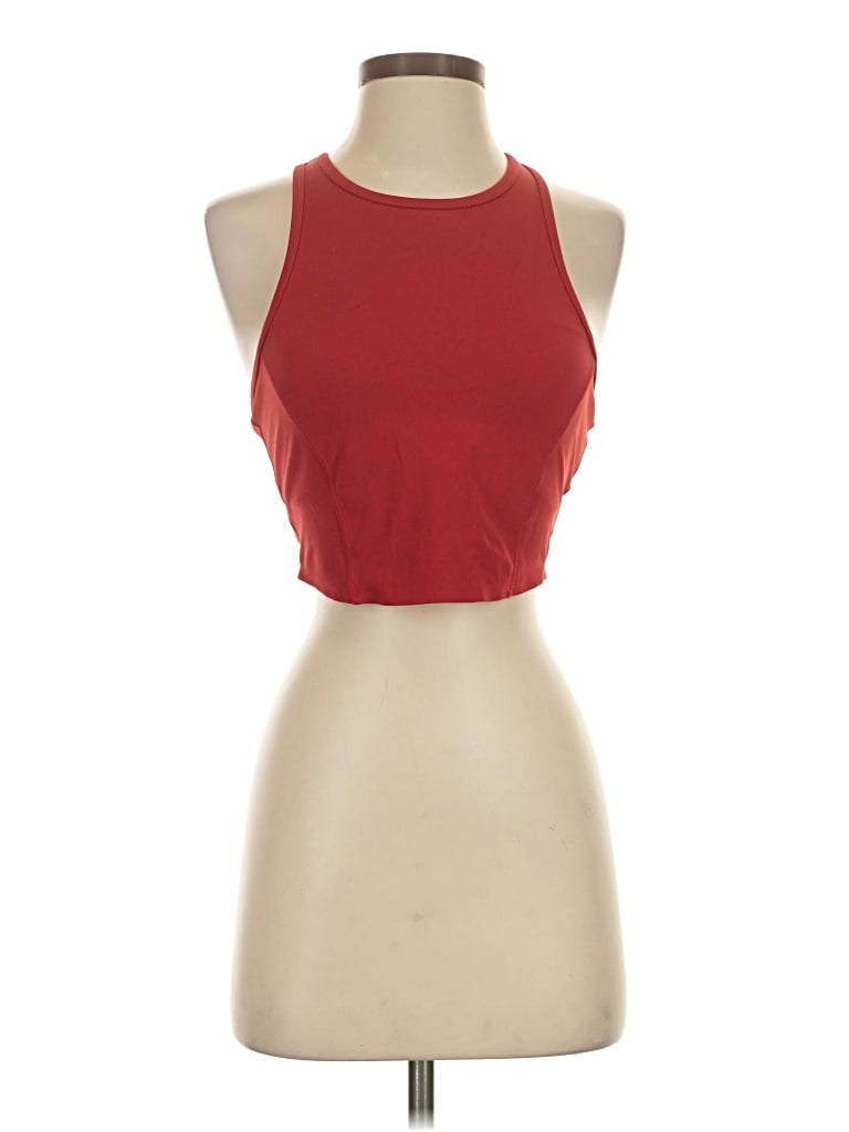 Pre-owned Tavi Tank Top Red Halter Neckline Tops