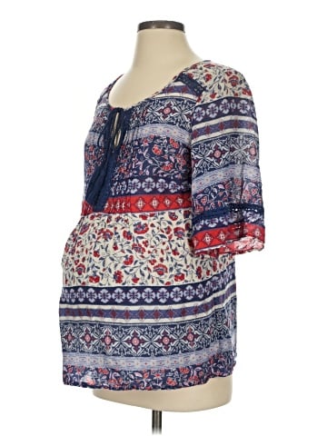 Motherhood 3/4 Sleeve Blouse (view 1)