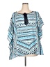Lane Bryant 100% Polyester Blue 3/4 Sleeve Blouse Size 18 - 20 Plus - photo 1