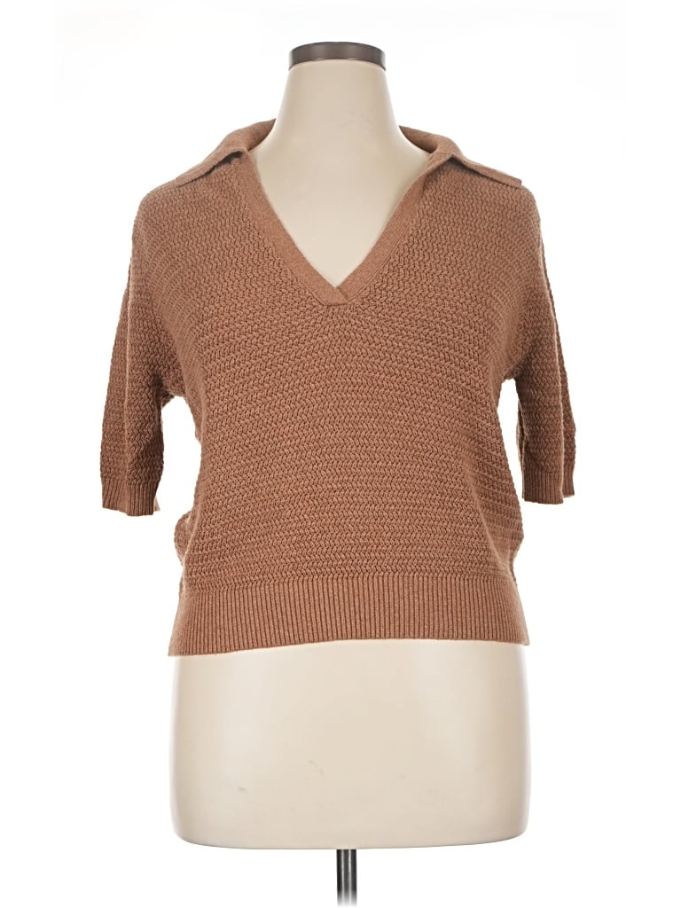 Pre-owned The Reset Cardigan Sweater In Brown