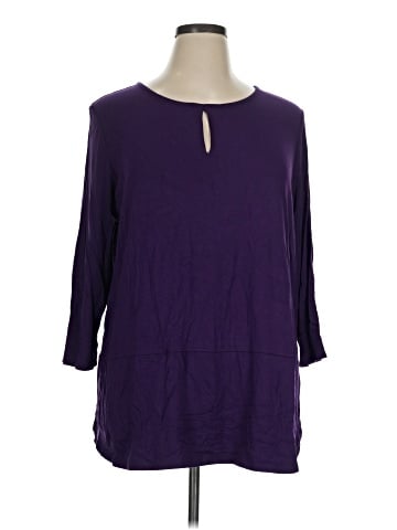 Liz Claiborne 3/4 Sleeve T-Shirt (view 1)