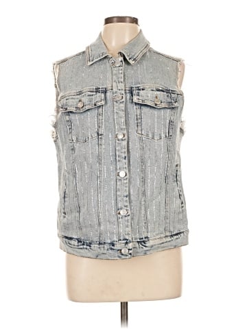 Blue B Denim Vest (view 1)