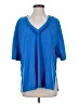 Shein Blue Short Sleeve Blouse Size 4 - photo 1