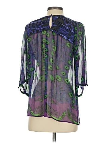Custo Barcelona 3/4 Sleeve Silk Top (view 2)