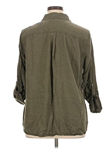 Style&Co 3/4 Sleeve Button-Down Shirt (view 2)