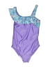 Speedo Paisley Purple One Piece Swimsuit Size L (kids) - photo 1