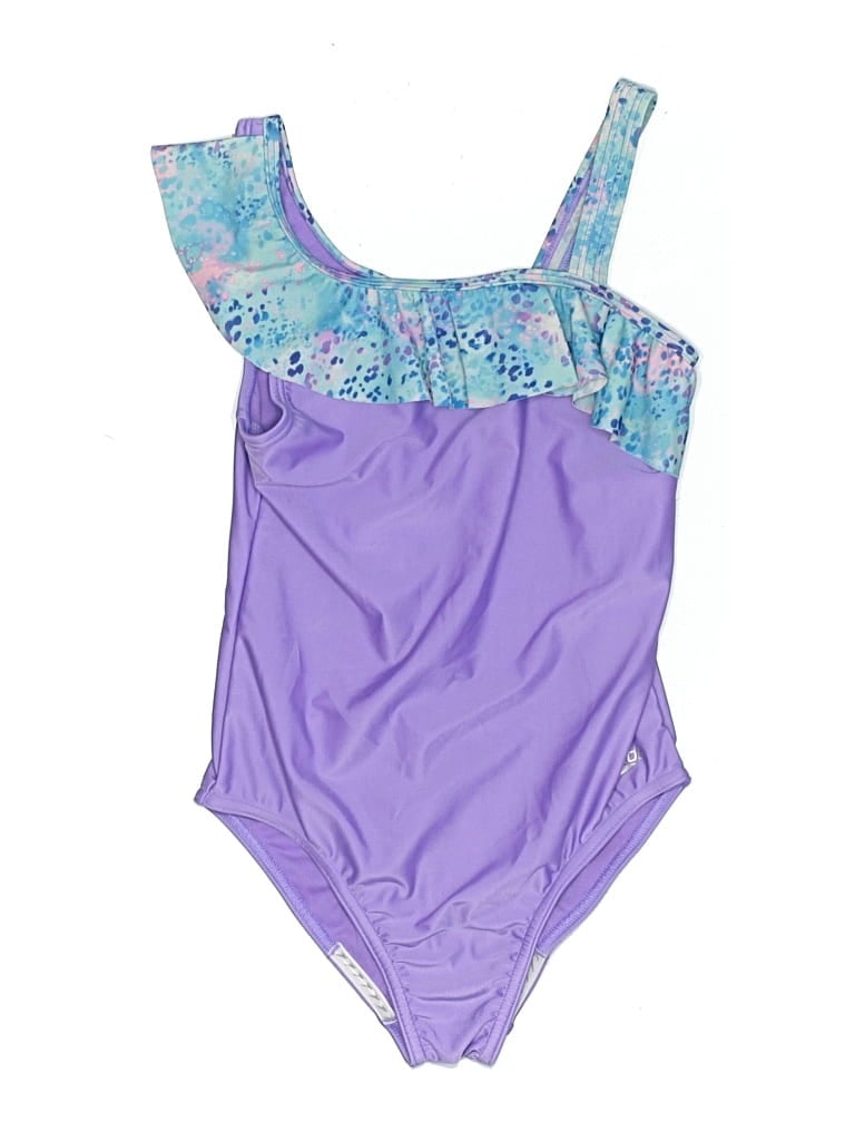 Pre-owned Speedo Kids' One Piece Swimsuit In Purple